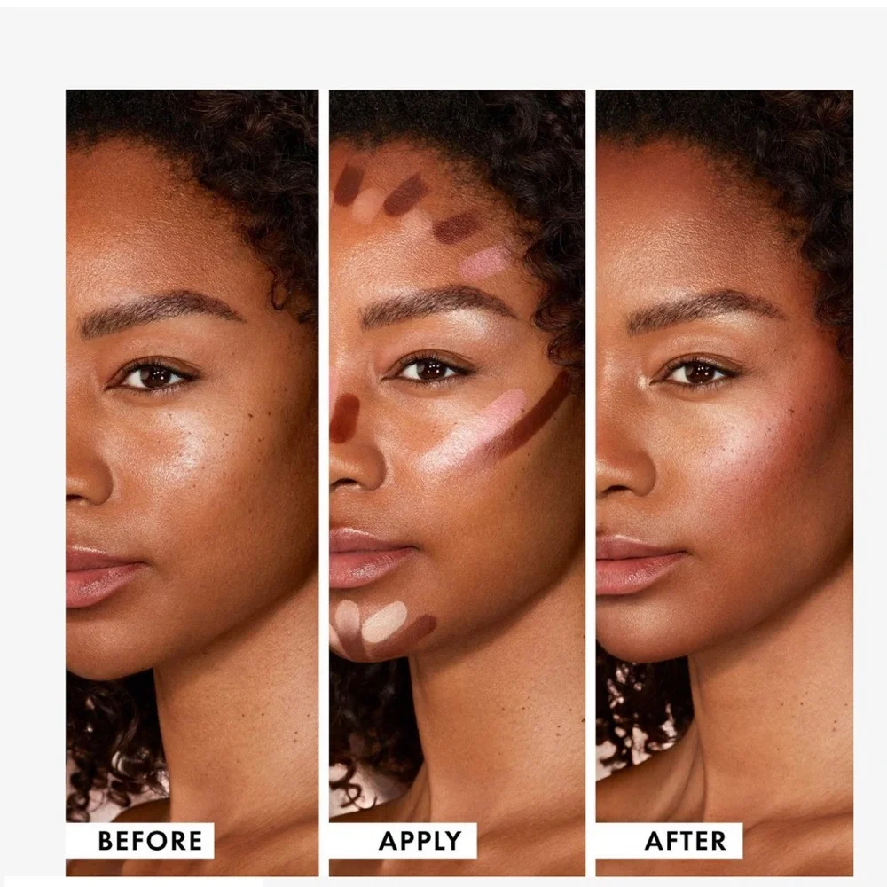 ICONIC LONDON MULTI-USE CREAM BLUSH,BRONZER & HIGHLIGHT PALETTE NWT - Picture 7 of 12